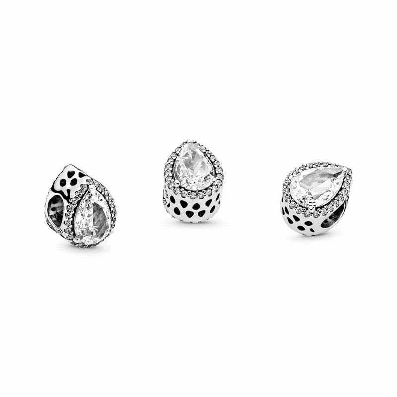 Pandora Radiant Teardrop Charm Clearance NZ, Sterling Silver (369250-HRG)